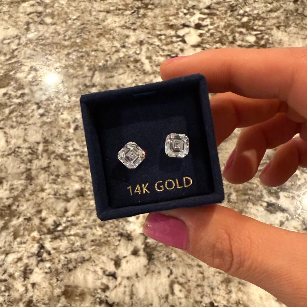 14K Gold Stud Earrings